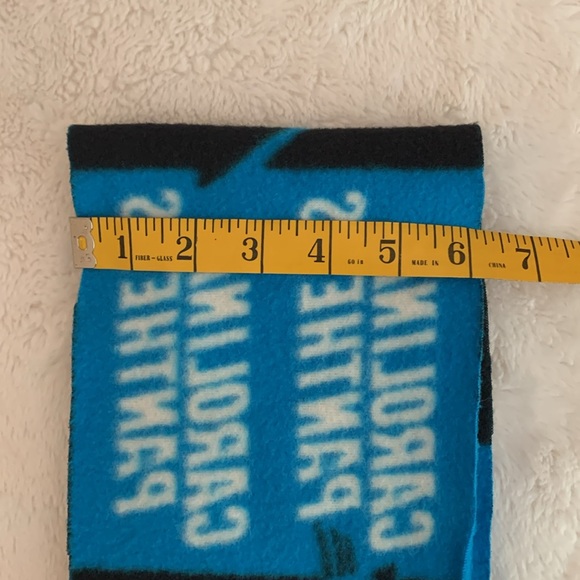 Carolina Panthers Mini Pom Poms, Bead Necklaces, Fleece Scarf - Picture 4 of 11